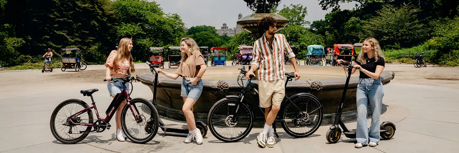 fall bike couple